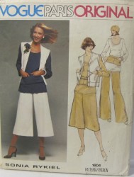 1604 SONIA RYKIEL KNIT TOP, VEST, SKIRT, CULOTTES,HAT PATTERN 12